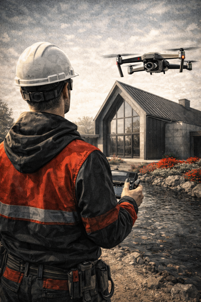 Usługi dronem Bielsko-Biała – inspekcje dachów i termowizja