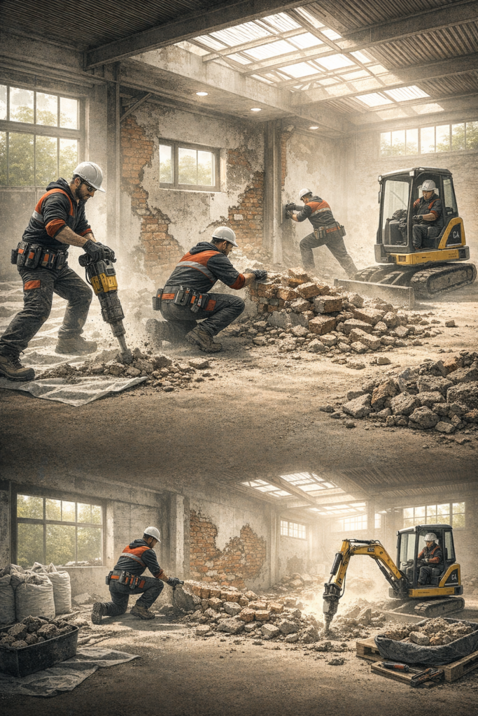 Kucie i rozbiórki Bielsko-Biała – wyburzenia i demontaż