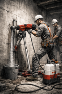 Odwierty w betonie Bielsko-Biała – wiercenie diamentowe precyzyjne