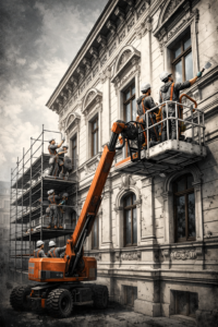 Renowacja elewacji kamienic Bielsko-Biała – czyszczenie i malowanie